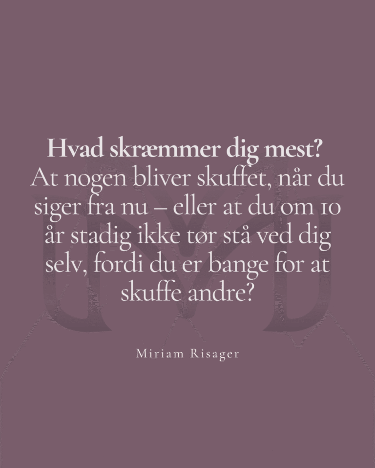 Lære at sige fra